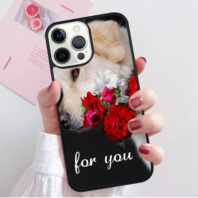 Cute Pet Dog Labrador Retriever Cover For iPhone 17 Air 15 16 14 13 12 Pro Max 11 Pro Max Plus Phone Case Coque