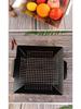 Quadratische Edelstahl-Grillpfanne - Outdoor-Grillwerkzeug