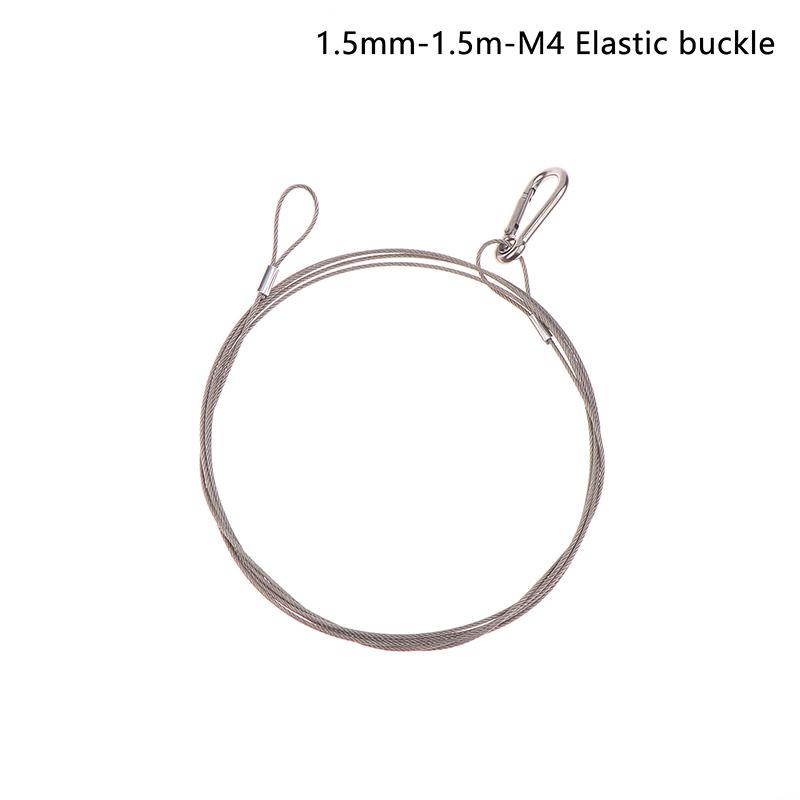 4Pcs/Lot Flexible Thin Black 1.5/2/3Mm Cable Safety Steel Lock Wire Safe Rope Locks Led Par Light Duty Quick Release Pin