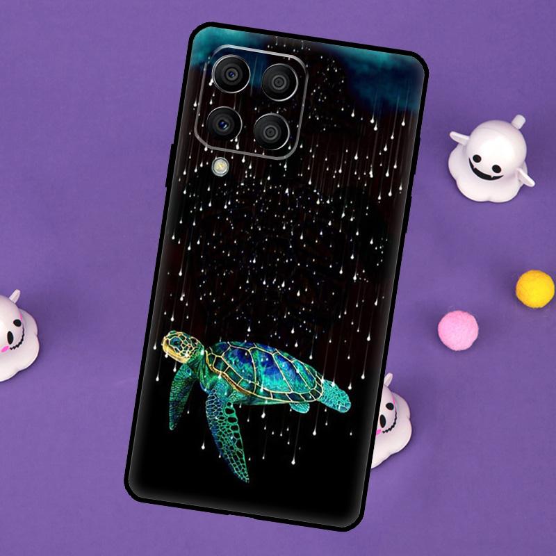 Coque Tortue de Mer Pour Samsung Galaxy M55 M15 M33 M13 M23 M53 M31 M51 M14 M34 M54 M20 M30s M52 M32 Étui