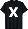 Letter X Capital Bold Alphabet Matching Monogram T-Shirt