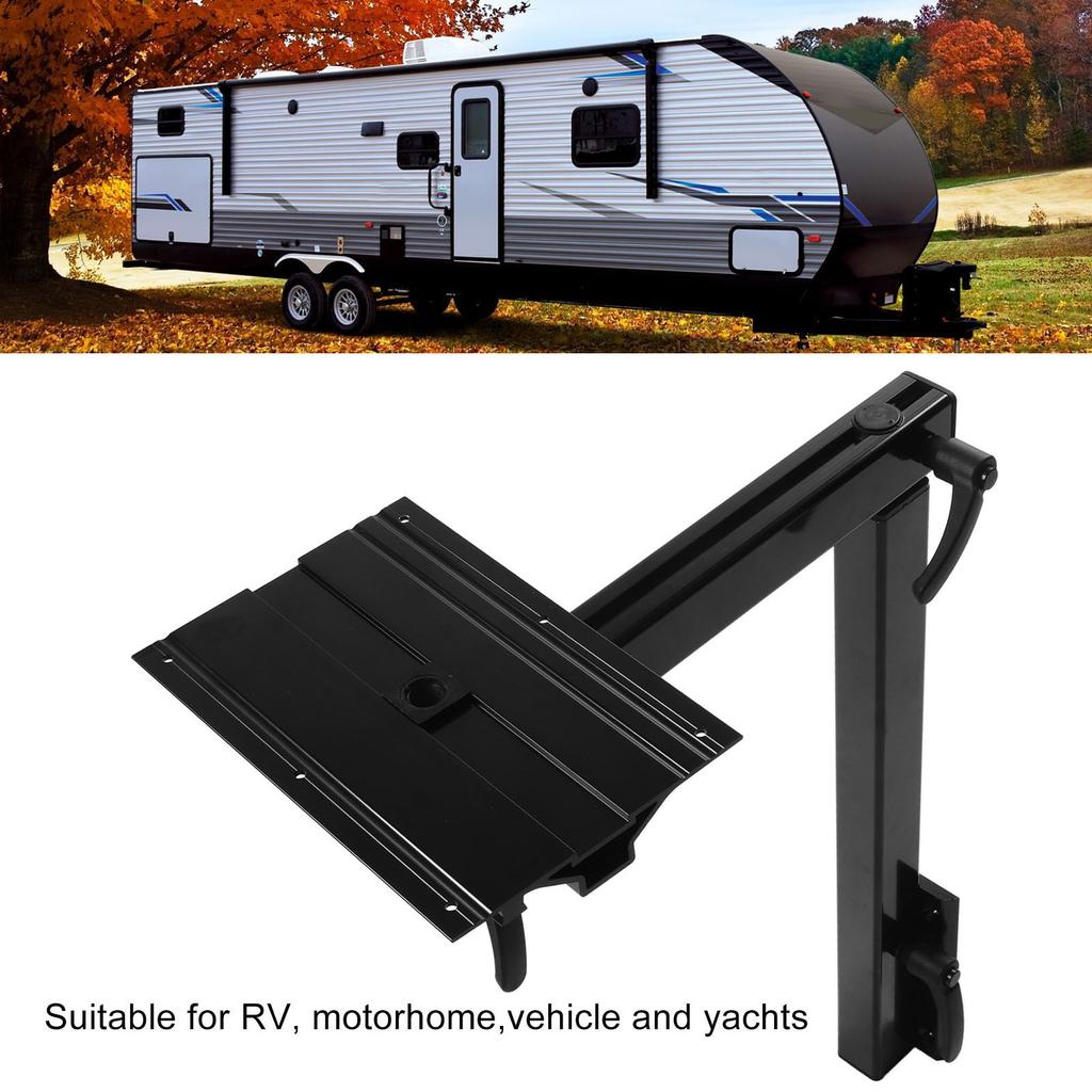 360° Rotation Smooth Appearance with Bracket for Motorhome RV Table Leg Base Mount Rust Proof Table Leg Bracket Strong Strength