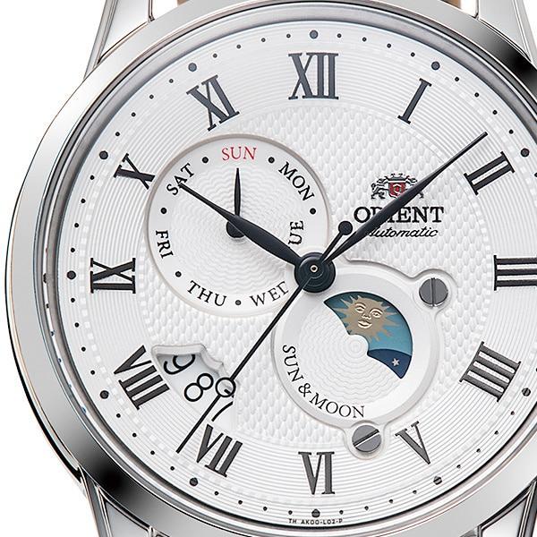 Orient Menn TRN-AK0005S (Orient Classic SOL&MÅNE) Rundklokke Svart Rustfri Multi-Hand Analog