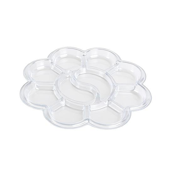 20 ks Jednorázová paleta na barvy Průhledná paleta pro míchání barev Jednorázové malířské potřeby pro umělce Umělecká studia Školy