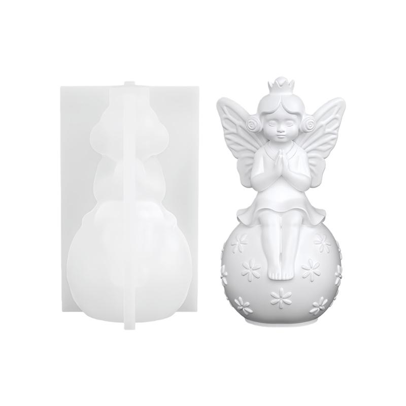 

Butterfly Girl Silicone Candle Molds Food Grade Silicone for Epoxy Resin Making Candle Soap Chocolate Home Decoration