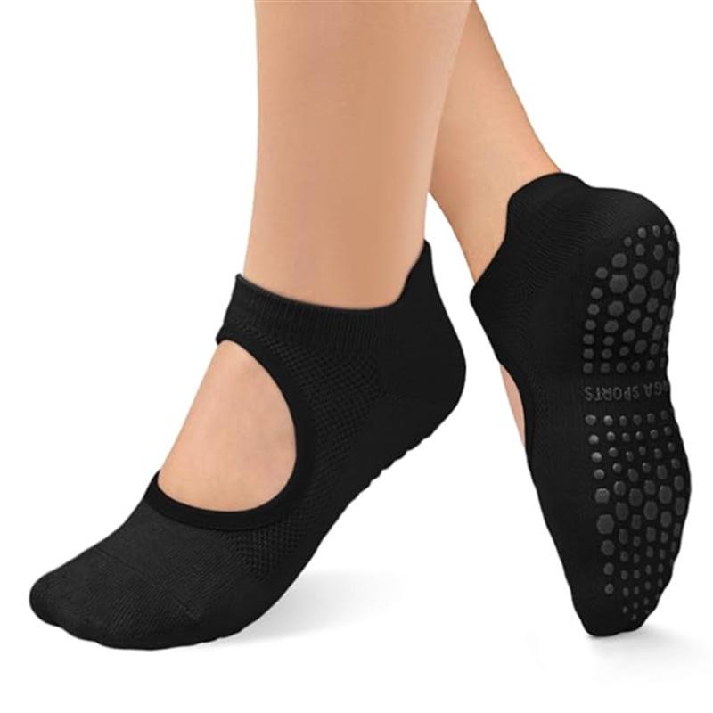 Women's Non-slip Mesh Yoga Socks - Breathable Summer Fitness & Running