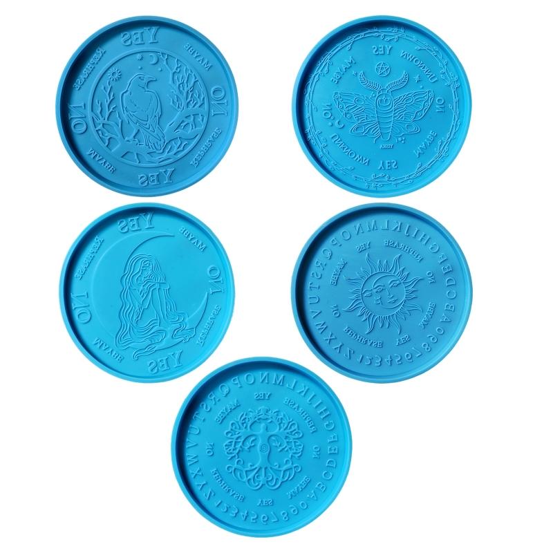 Big DIY Round Coaster Silicone Mold for Resin Concrete Diameter 4.13inch