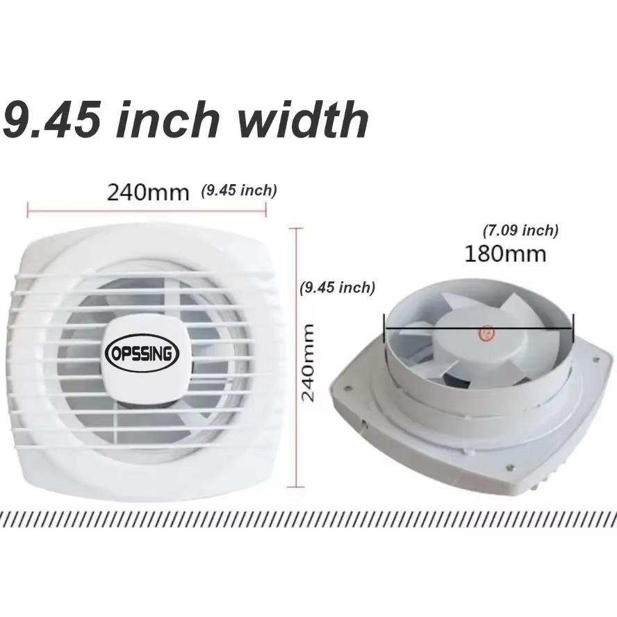220V 4/6/7 palců 110/150/180mm tichý Větrací Silný Odsávací Ventilátor pro Okno Stěnu Koupelnu Toaletu Kuchyň Montovaný
