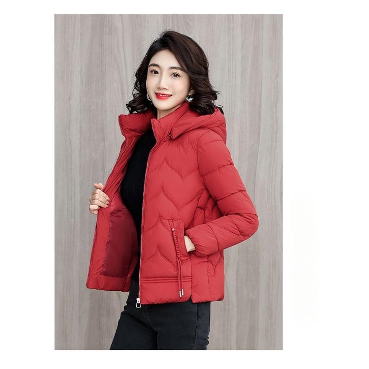 Stilvoller kurzer Winter-Daunenbaumwollmantel für Damen, bequem und warm, perfekt für die Herbst- und Wintersaison