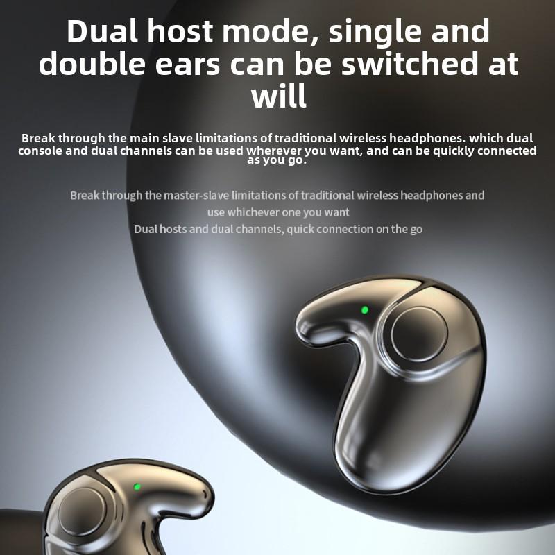 Bezdrátová Bluetooth sluchátka do uší TWS s kostním vedením 5.3, ultra dlouhá životnost, redukce hluku