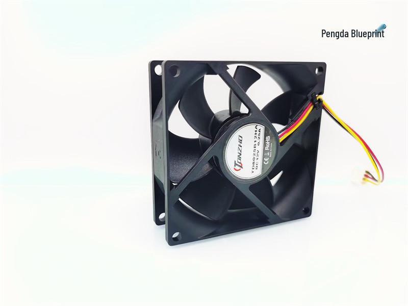 TD8025B12HA 8CM Double Ball Bearing 12V 0.25A Computer Cooling Fan