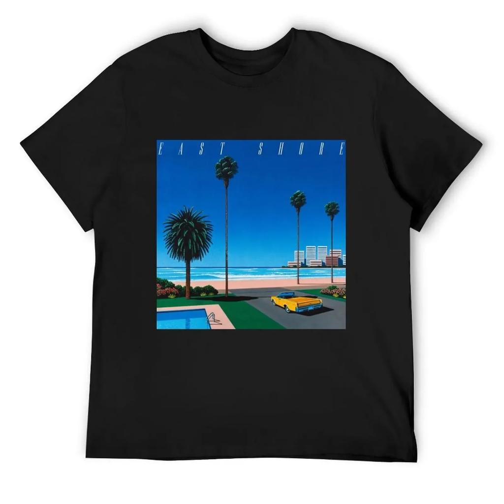 Hiroshi Nagai Stampa Artistica Poster Costa Orientale Vaporwave Estetica Carta da Parati Maglietta doganale abbigliamento uomo