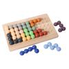 Educational Kids Wooden Brain Teaser Puzzle With Rainbow Bead Tracker For Gift