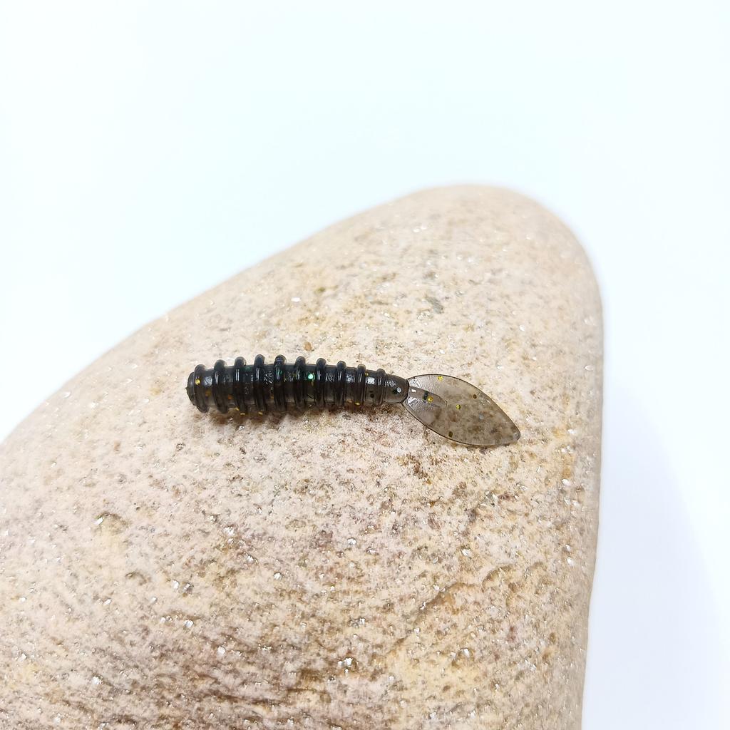 DUODUOYU 10ST TPE Mini Havsklippfiske Beten 0.3g/35mm Små Gummi Mjuka Beten Silikon Mask Konstgjorda Beten Bass Fiskeutrustning