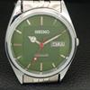 VINTAGE SEIKO AUTOMATIC 6309A JAPAN MENS REFURBISHED GREEN DIAL WATCH A443221-1