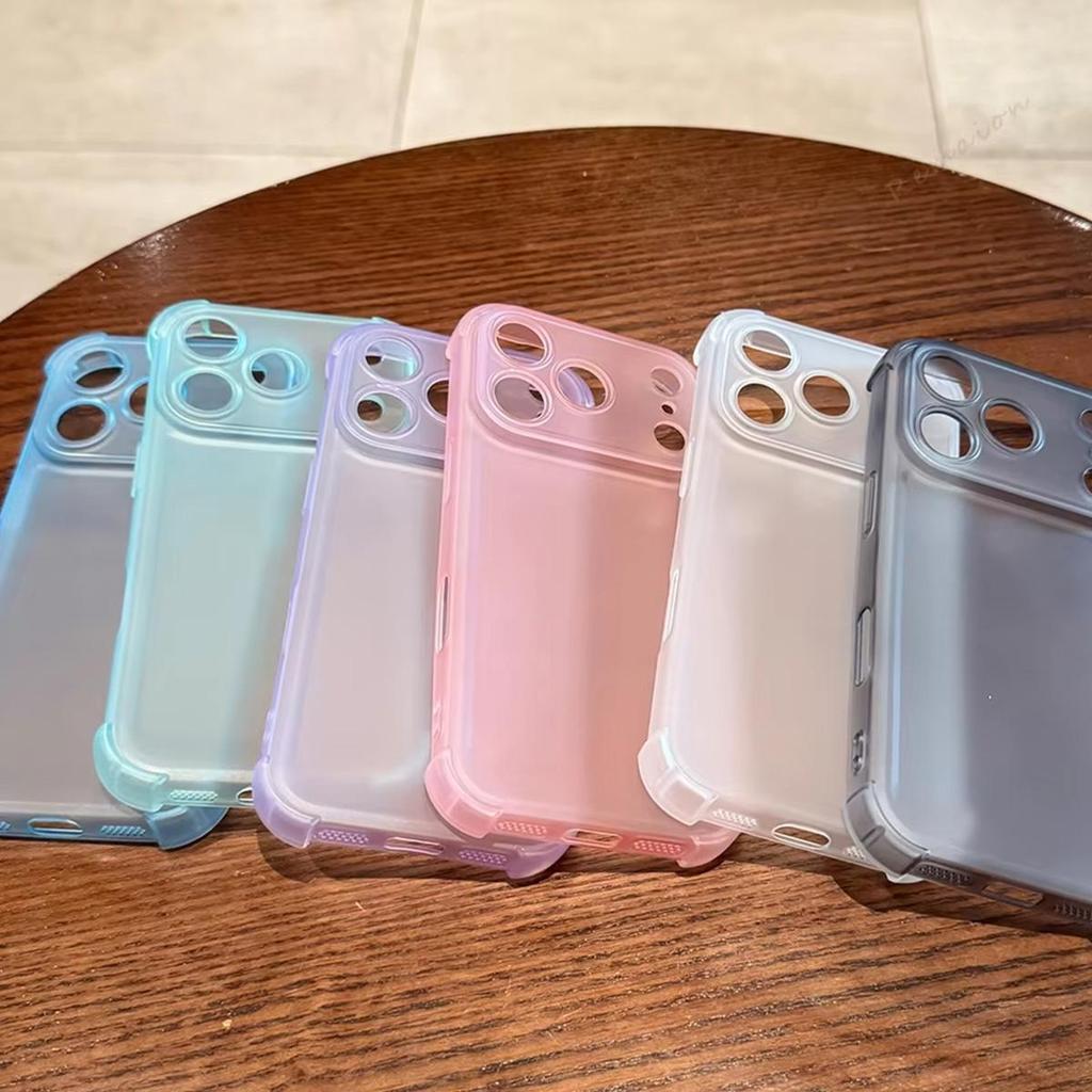 Hülle für OPPO A6x 4G/5G, A6t Pro, A6 4G5G Durchscheinende Mattierte Hülle 4-Ecken Airbag Stoßfeste Bumper Abdeckung