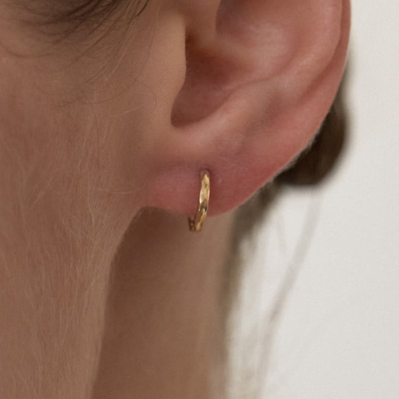 Byweekend [Mamre]14k Satin Earring(2size)