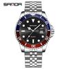 Men's Green Water Ghost Luminous Quartz Watch - Simple, Fashionable, Waterproof Business Design by Sanda.