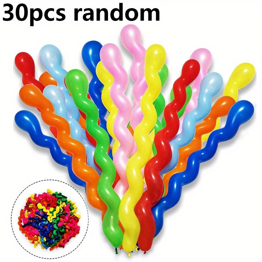 

30/60/120pcs 31.5 Colorful Long Spiral Balloon Birthday Party Room Decoration Props Color Artistic Balloon Festival JXB 32inch
