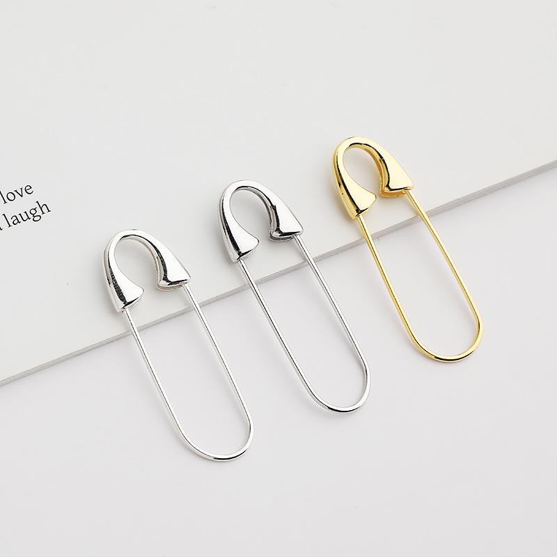 Gold-Plated S925 Sterling Silver Precision Pin Buckle Pendant for DIY Bracelets, Necklaces, and Brooches.