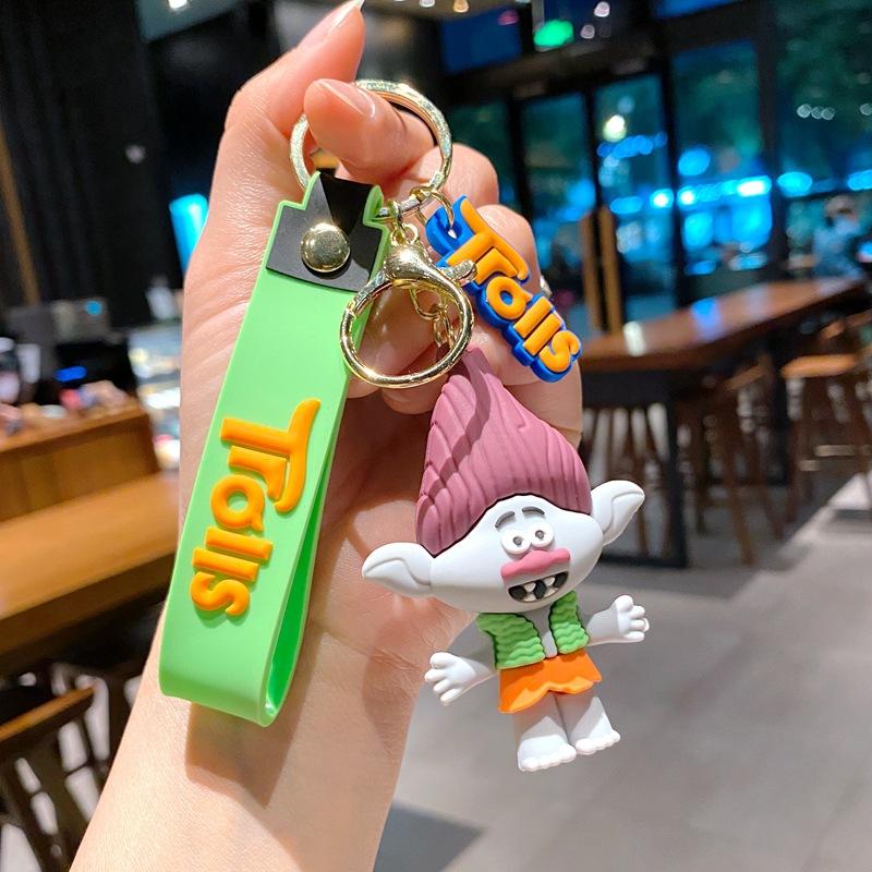 Creative Cartoon Rainbow Horse Unicorn Keychain Female Cute Ins Key Chain Student Schoolbag Pendant Small Gift