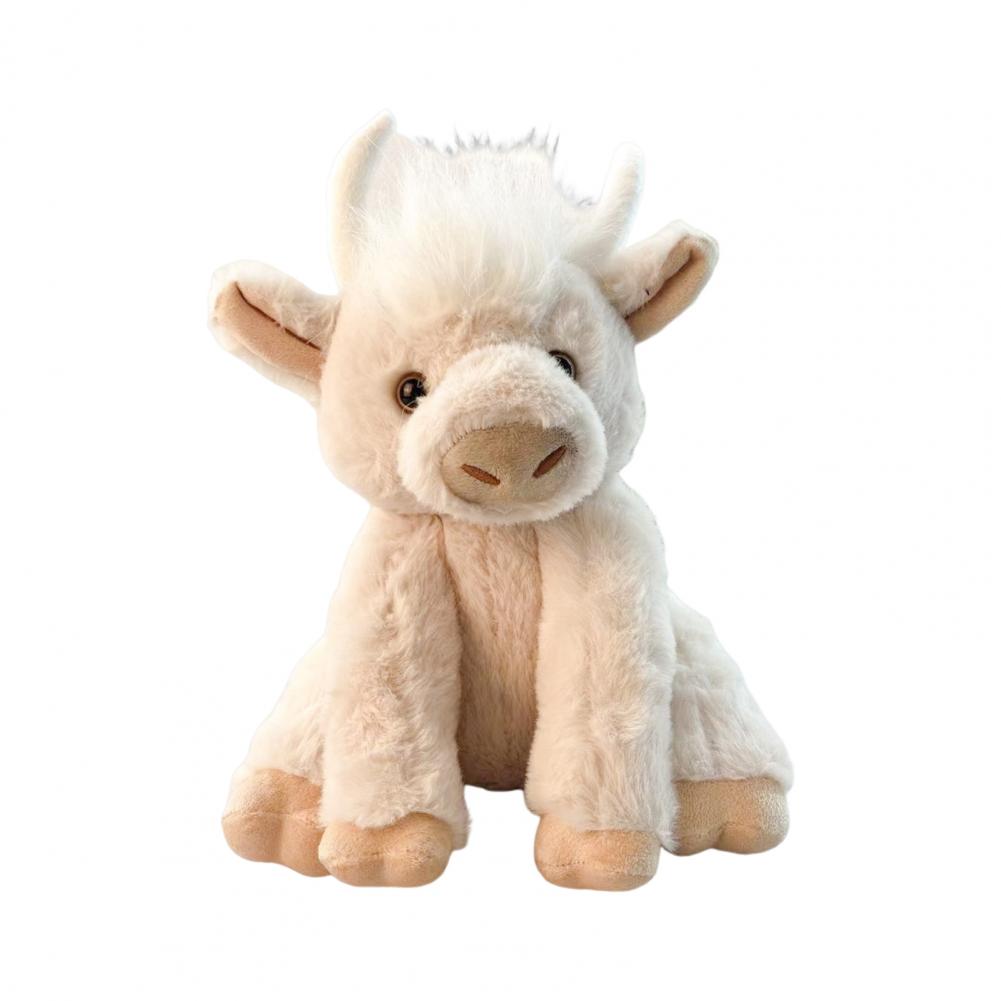 Realistic Highland Cow Toy Highland Cow Plushie with Music Rainbow Highland Cow Plush Toy with Music Movable Joints for Kids