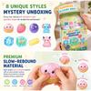 8-Piece Mystery Box Set Slow-Rising Stress Relief Fidget Sensory Squishy Bundle with 8 Unique Styles for Stress Relief Gift