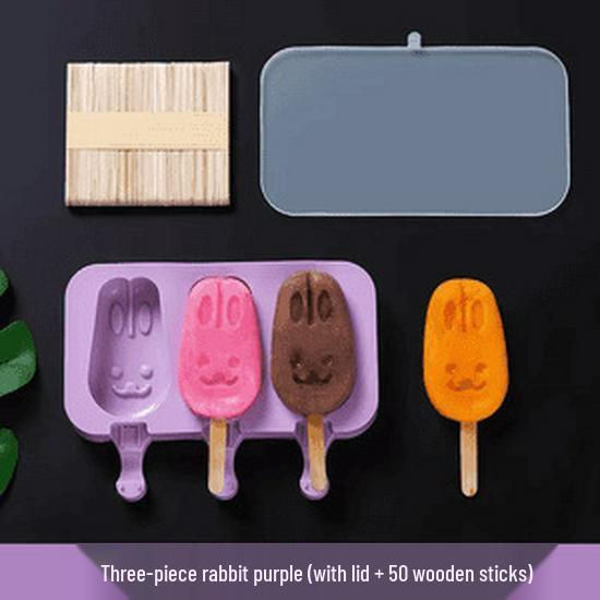 **Food-Grade Silicone Ice Pop Molds for Homemade Popsicles**