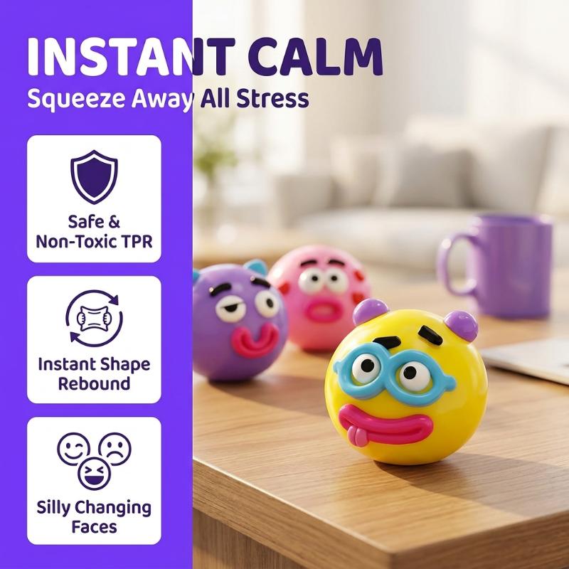 Hundef face swap Stressbälle Entlastung Schreibtischzubehör Für Kinder Erwachsene Hundeförmige Gesichtswechselnde Stressabbau Spielzeuge Stressabbau Ball