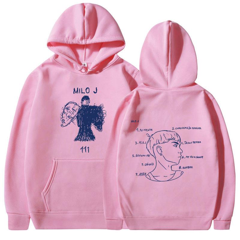 Milo J Hoodies 111 Music Album Hooded Sweatshirts Men Women Fashion Hip Hop Vintage Long Sleeve Pullovers Fans Gift Streetwear
