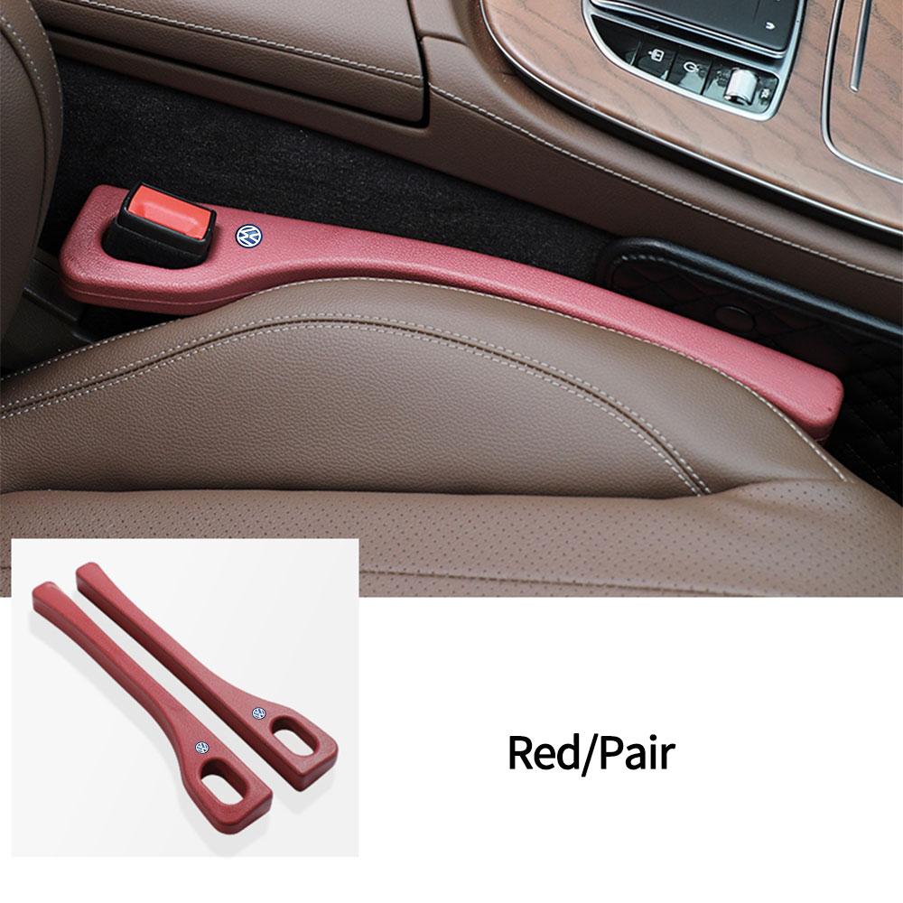 2pcs Car Logo Seat Gap Filler Leak-proof Filling Strip Valve Cap For VW Rline Jetta Golf 6 Beetle GTD GTI MK4 Motion Blue Motion Zp3