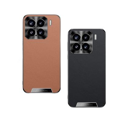 Vhodné pro špičkové podnikatele a podnikatelky s pouzdry na telefon Xiaomi 15pro. Xiaomi Objektiv All-inclusive 15 Pouzdro z hladké kůže odolné proti pádu