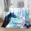 Spirits Watercolor Customize Text Blanket Throw Personalized Blanket Ultra-Soft Great for Bedding Sofa Chair Couch All-Season Use