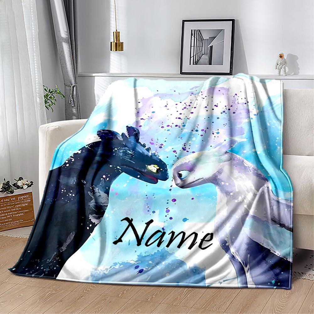 Spirits Watercolor Customize Text Blanket Throw Personalized Blanket Ultra-Soft Great for Bedding Sofa Chair Couch All-Season Use
