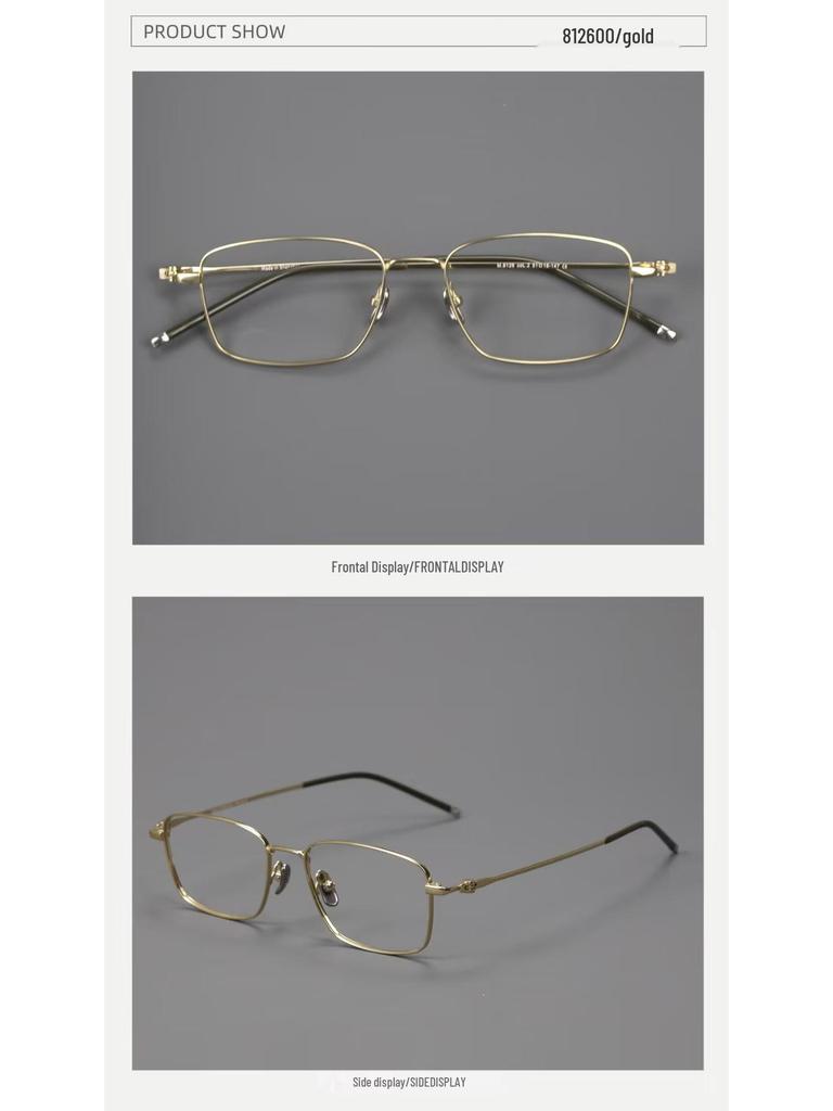 Pure Titanium Eyeglass Frames: Full & Semi-Rimless Styles for Men & Women, Acetate Options, Prescription Compatible for Myopia