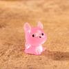 Micro Feature Cartoon Cute Glow-in-the-dark Roll Ear Cat Resin Feature Desktop Car Light Up Cat Ornament Accessories