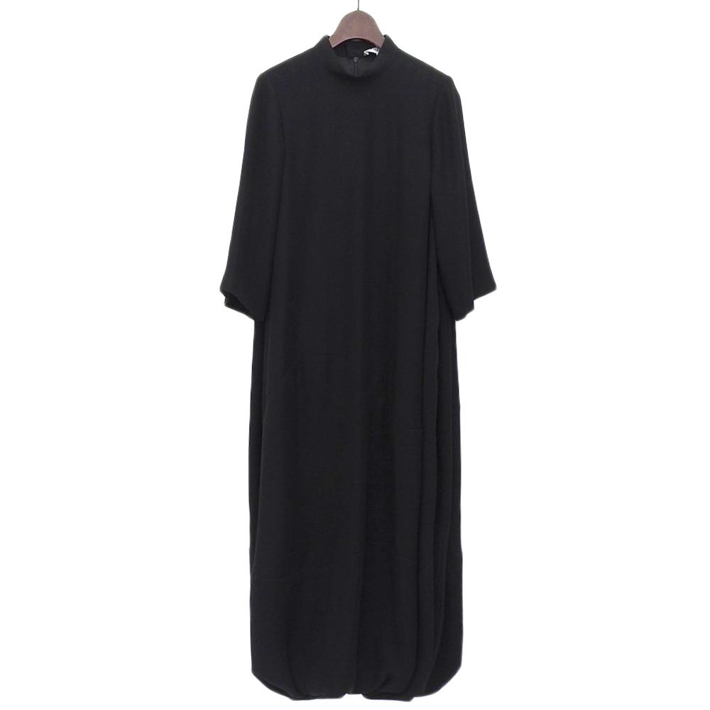 ENFOLD Women's Three-Quarter Sleeve Balloon Dress, Black, Size 36, 300DA333-2640 Dress 36 blackUsed