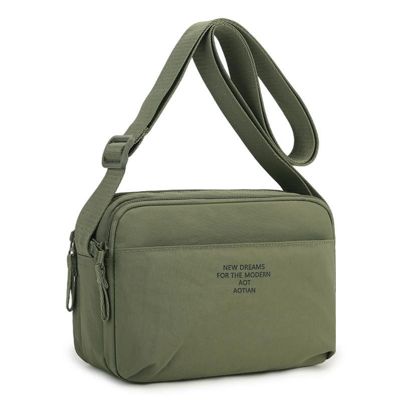 Minimalist Oxford Cloth Crossbody Bag Men Women Casual Functional Daily Outdoor Shoulder Bag