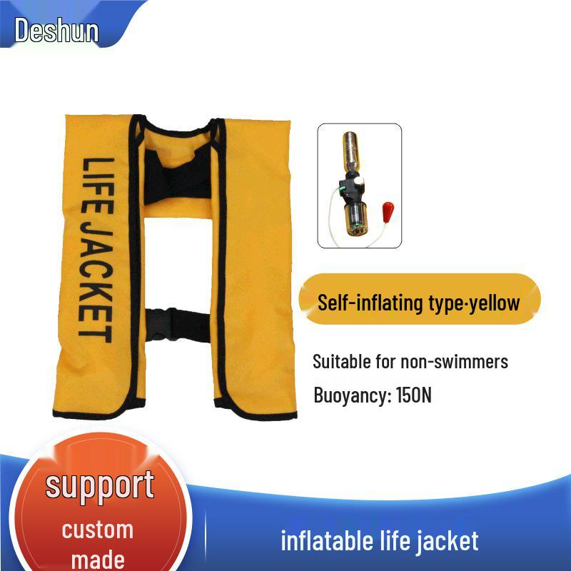 

Pro Взрослый Автоматический Надувной Рыболовный Спасательный Жилет: Накачивание за 3 секунды