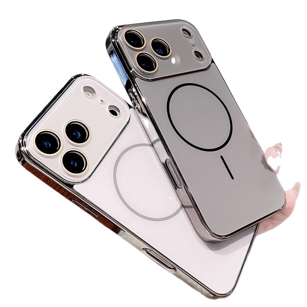 iPhone 17 Pro Max Galvanisiertes mattes magnetisches Gehäuse mit vollständiger Abdeckung der Kameralinse