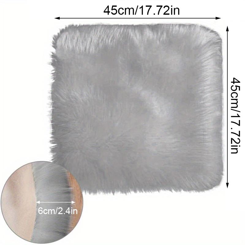 1PC Plush Washable Soft Home Fluffy Seat Pads Home Decor Faux Wool Chair Cushion Office