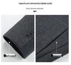 Men's Winter Wool Coat with Scarf Collar - Business Casual, Detachable Double-Sided Design, 90% Goose Down Liner