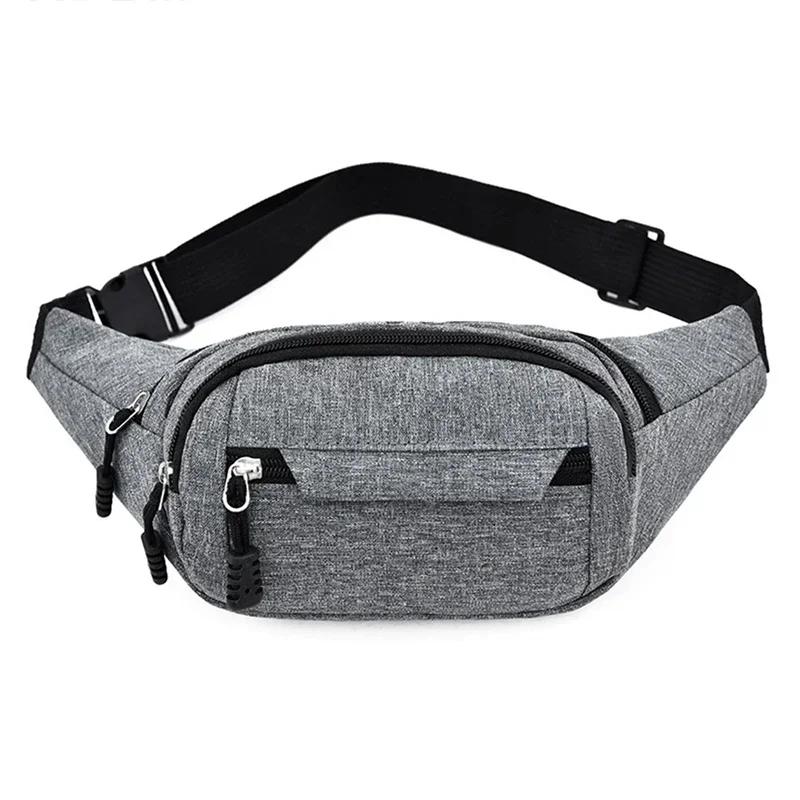 Marsupio da Uomo/Donna Multifunzionale Grande Capacità Borsa a Cintura Porta Telefono per Sport all'Aperto Resistente all'Usura Impermeabile Crossbody