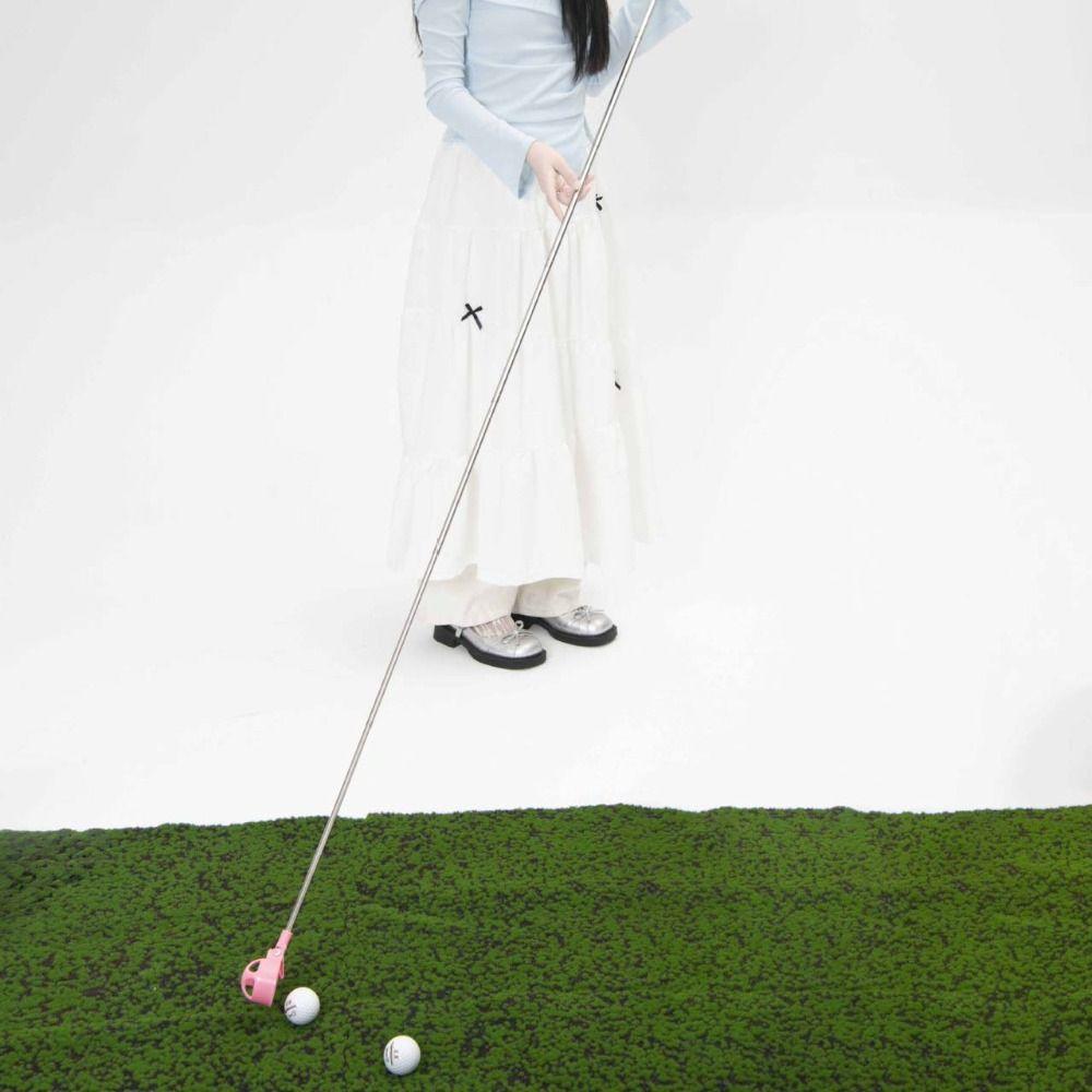 Adjustable Golf Ball Pick Up Tool Two-Sided Stainless Ball Grabber  Golfers