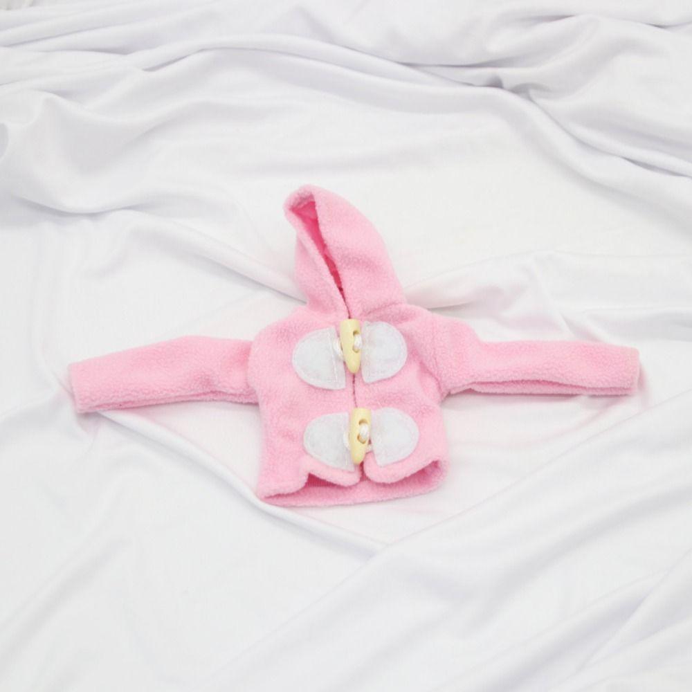 Handmade Plush Coat Casual Tops Dresses Set for 1/6 Doll/29~32cm Doll Clothes Accessories