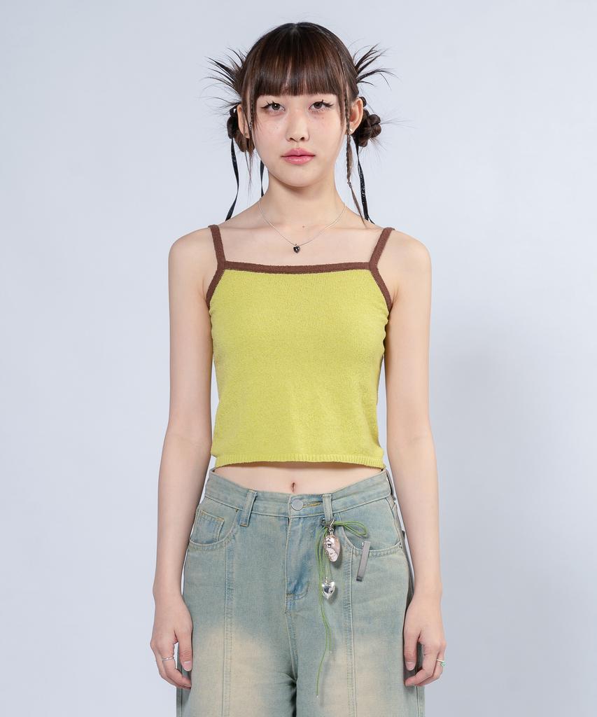 UNUSUALNORMAL Nash 2 Color Knit Top_Cream