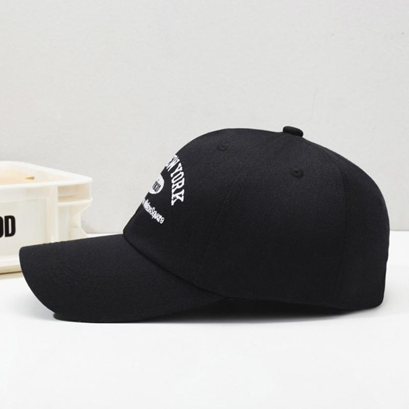 Korean Retro Baseball Hat Women'S Autumn Winter Versatile Ins Street Letter Embroidered Caps Summer Couple Men