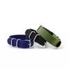 Nylon Watch Strap Replacement Strap with Silver Stainless Steel Buckle for Men's Watch 20mm/22mm/24mm Watch Bands