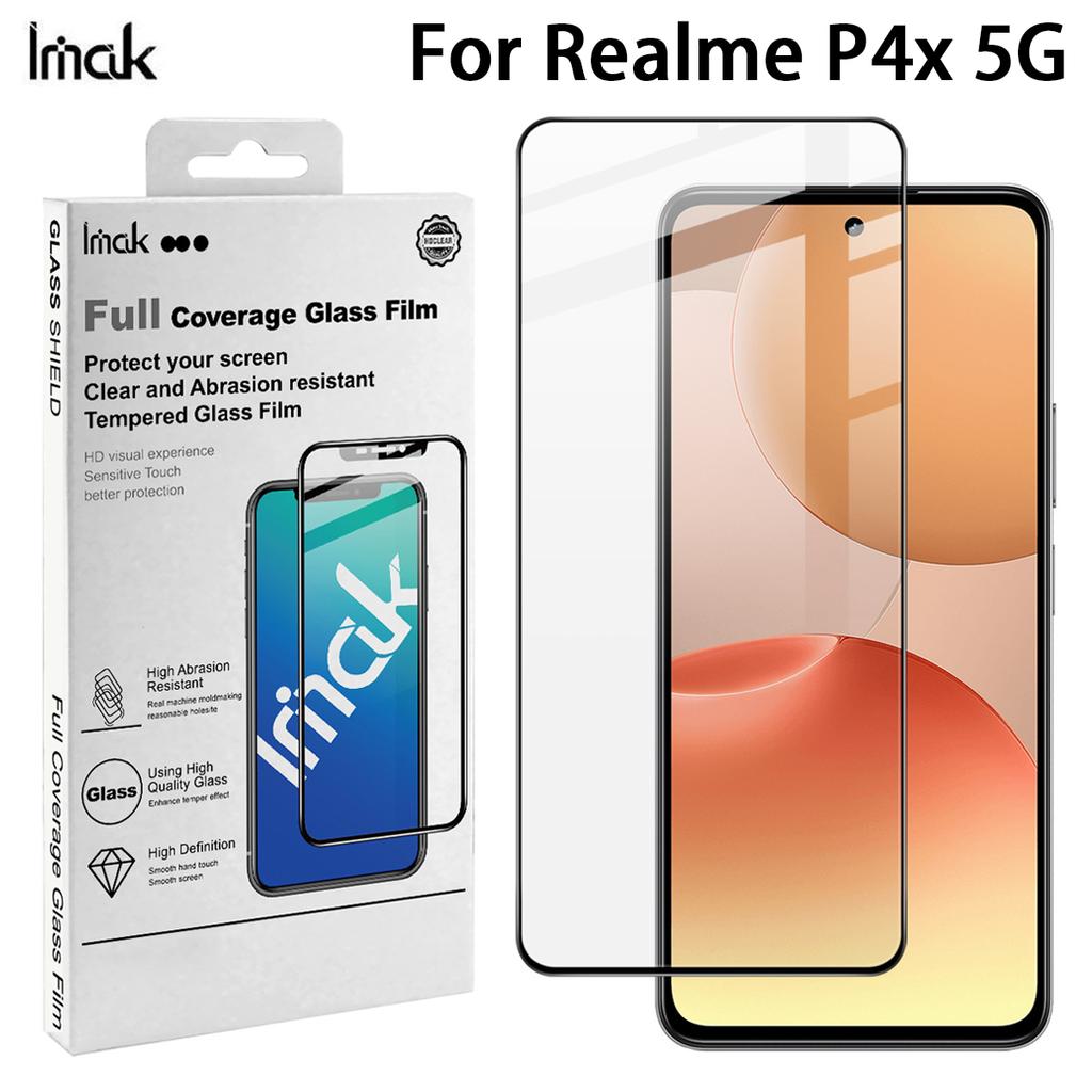 For Realme P4x 5G Glass IMAK Full Coverage Tempered Glass Film Pro+ Series 169mm