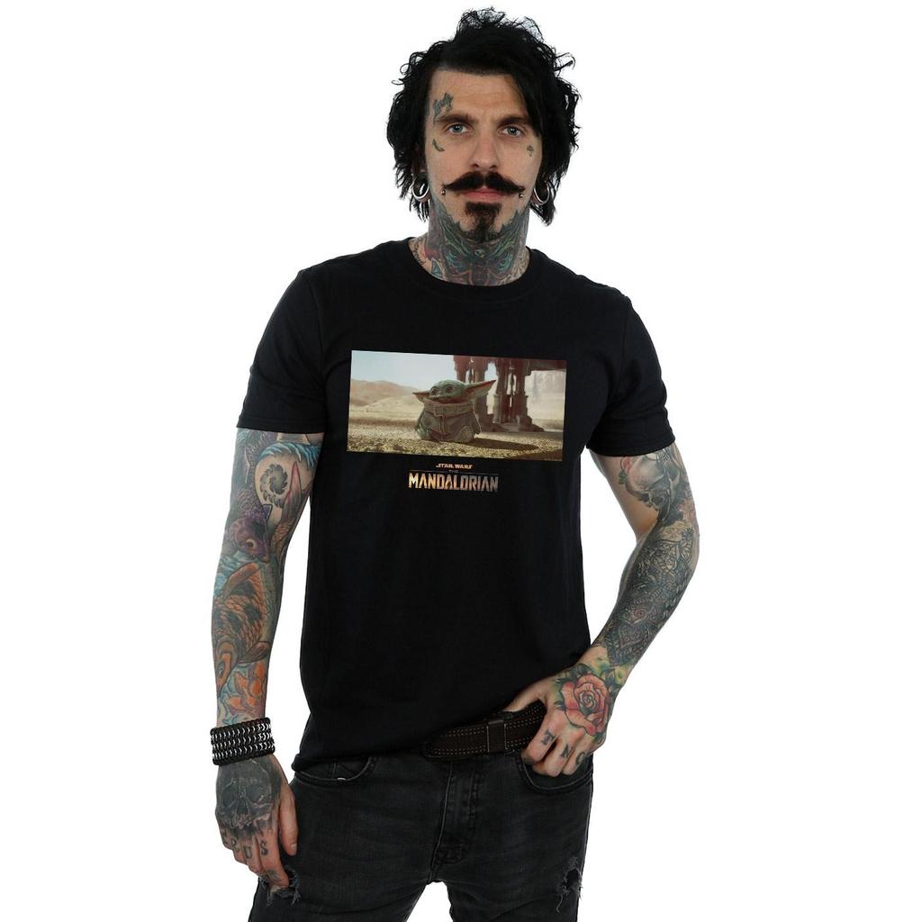 STAR WARS Mens The Mandalorian The Child Concept Art T-Shirt